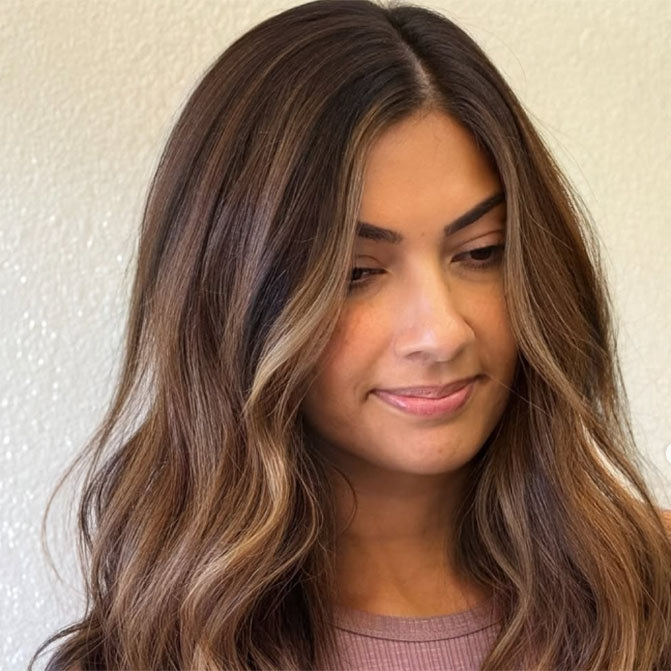 Silky Chocolate Balayage for Brunettes